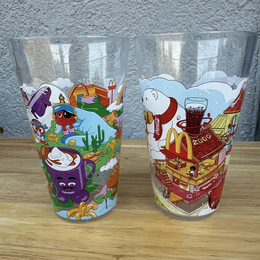 2024 McDonald's Collector Cups Set of 2‎ McDonaldland Characters Coca-Cola Promo